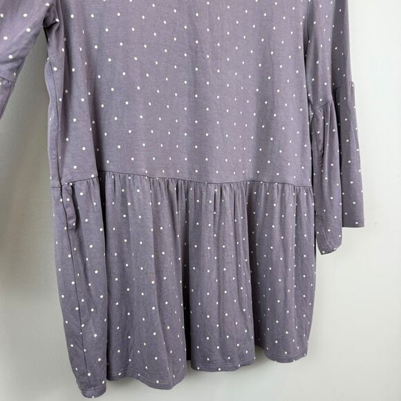 Matilda Jane Perfect in Purple Top Womens L Polka Dot Modal Blend Bell Sleeve - Picture 6 of 8